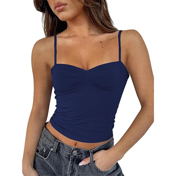 Amazon.com: Sexy Gothic Black Crop Tank Top for Women Cut Out Y2k